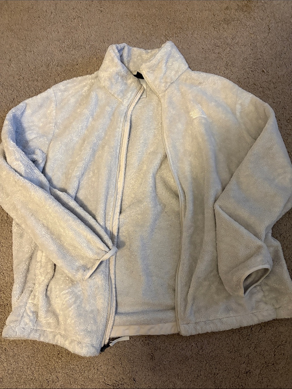 The North Face Women's Cream Teddy Fleece Jacket